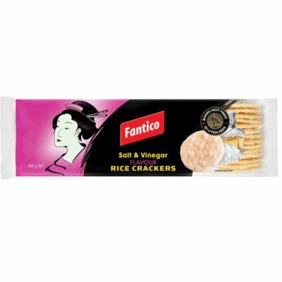Fantico Salt & Vinegar Rice Crackers 100g