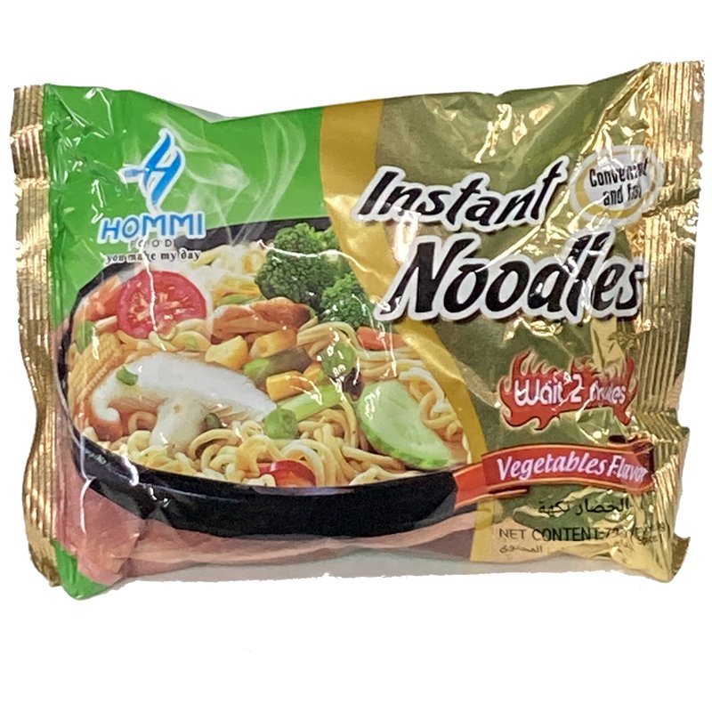 Hommi Vegetable Noodles 73G Best Before