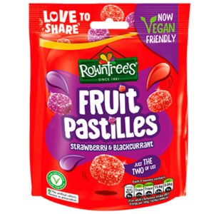 Rowntree - Fruit Pastilles Strawberry Blackcurrant (143G)