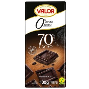 Valor 70% Dark Sugar Free (100G)