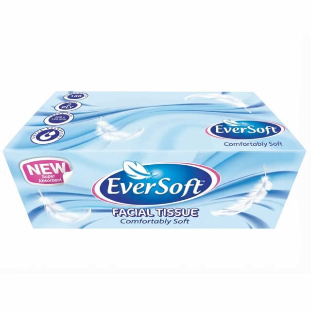 Eversoft Tissues 2ply (180PC) - Best Before