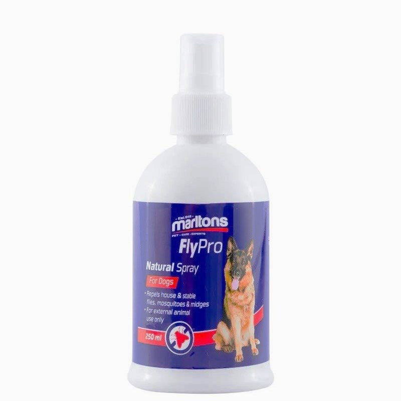 Marltons Fly Pro Natural Dog Spray (250ML) Best Before