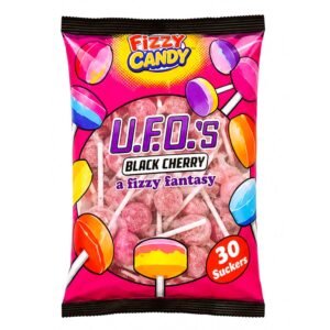Cartoon Candy - Ufos Black Cherry (30PC)