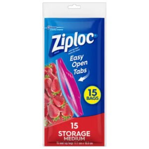 Ziploc - Freezer Medium Bag (15PC)